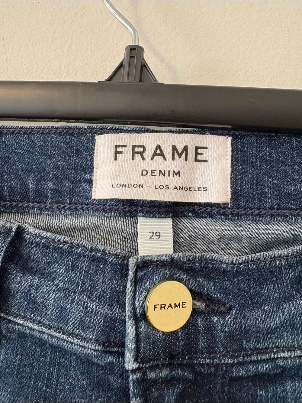 FRAME High Rise Wide Leg Jeans Rockaway Size 29